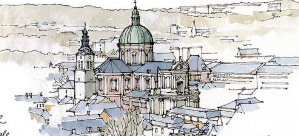 Illustration aquarelle de Namur
